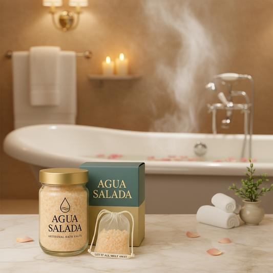Sali da Bagno Himalaya con sfondo bagno premium